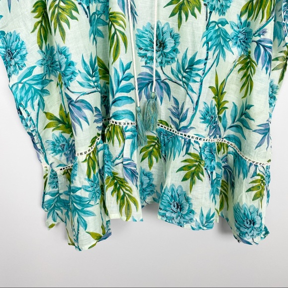 Z & L EUROPE Floral Print Swim Cover Up One Size - Picture 7 of 9